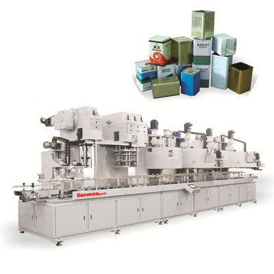 Kare Teneke Kutu Yapma Makinesi 45CPM 18L 380mm Can Sunnran Markası için