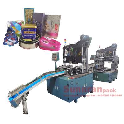 200mm Can 40CPM CE Belgesi İçin Dekoratif Teneke Kutu Yapma Makinesi